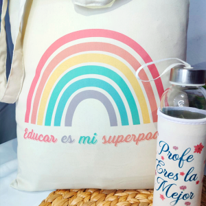 Pack Tote Bag + Botella Cristal