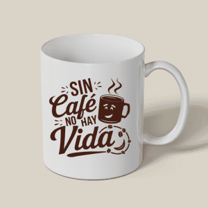 Taza Sin café no hay vida