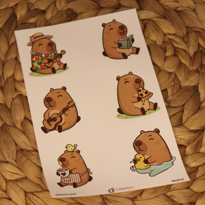 Capibara Pack Pegatinas