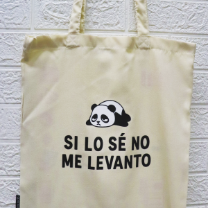 Bolsa de tela Si lo sé no me levanto